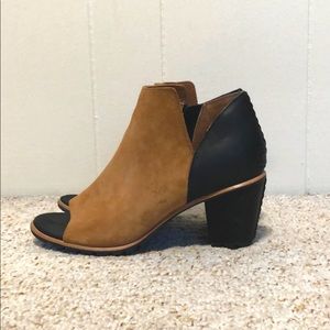 Sorel open toe ankle bootie